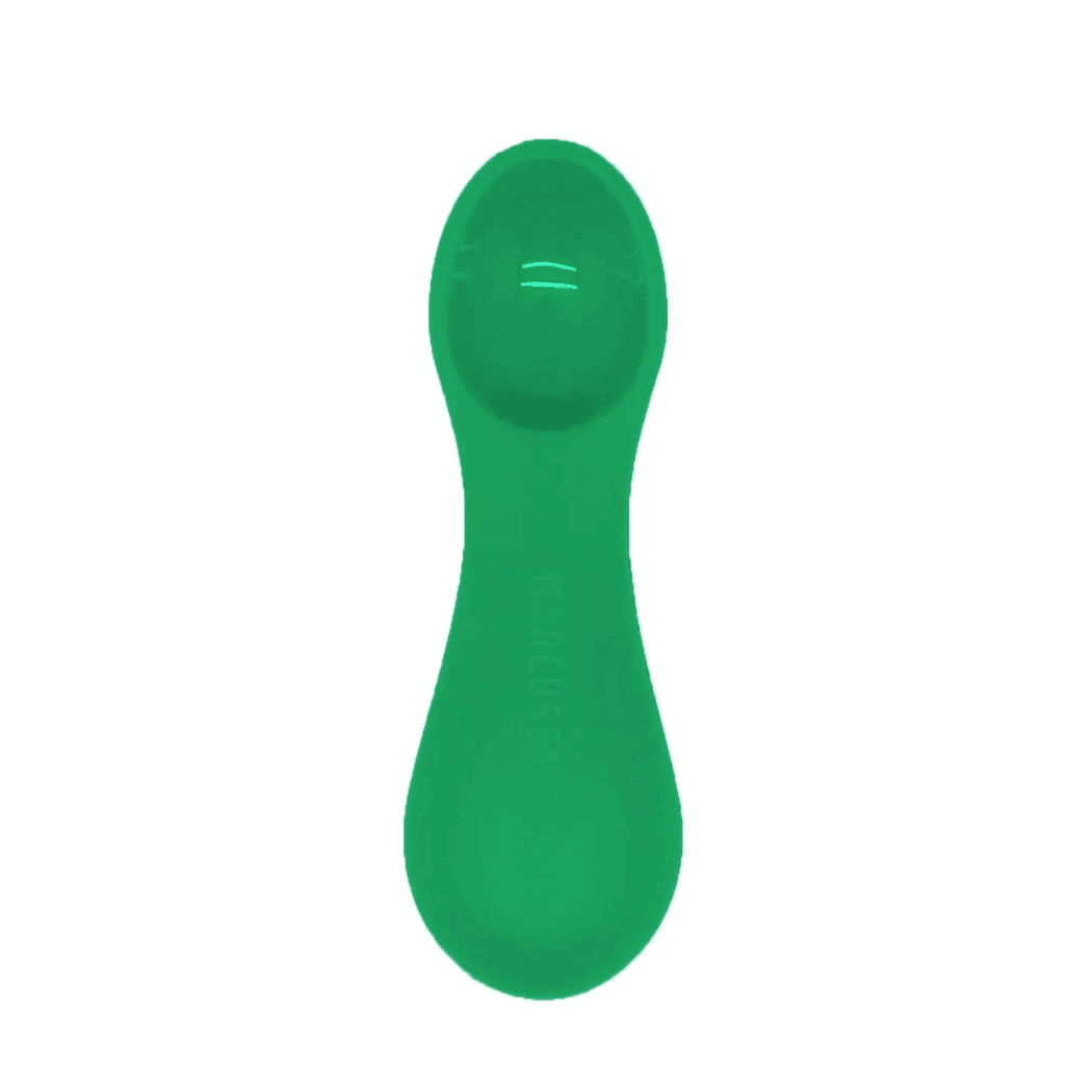 Marcus & Marcus- Palm Grasp Self Feeding Spoon Ollie the Elephant green-1910112114618535936