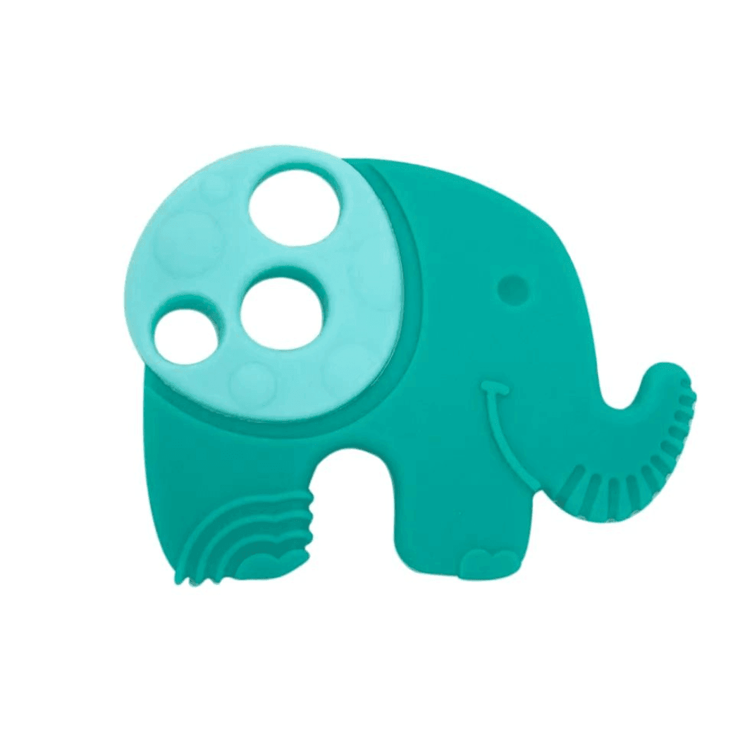 Marcus & Marcus- Sensory Silicone Teether Ollie the Elephant green-1910112445716893696