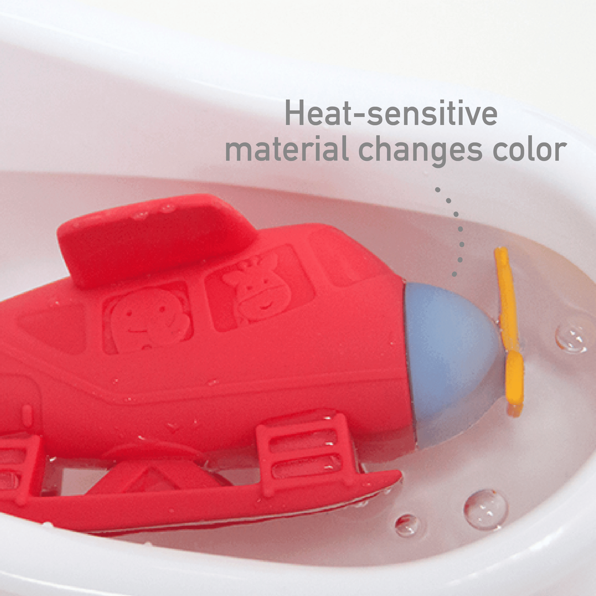 Marcus & Marcus - Silicone Bath Toy Plane-1910112369640607748