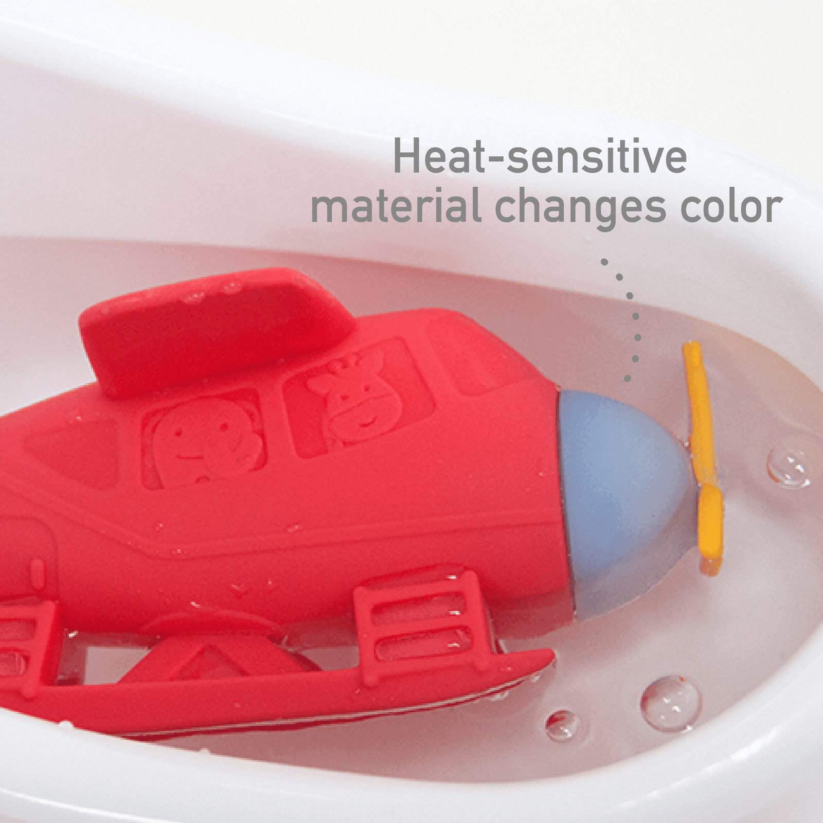 Marcus & Marcus - Silicone Bath Toy Plane-1910112369640607748