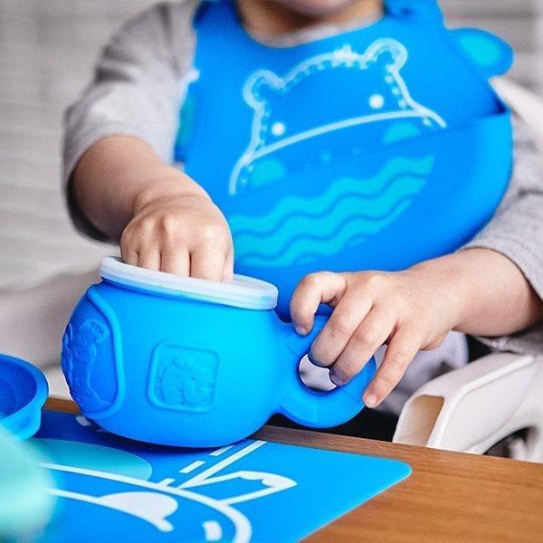 Marcus & Marcus-Snack Bowl Lucas the Hippo- Blue-1910112452549414914
