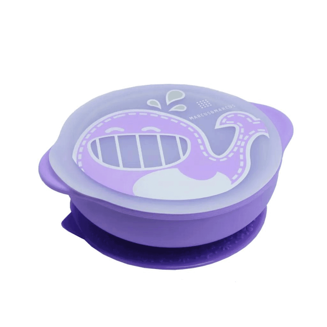 Marcus & Marcus - Sunction Bowl with Lid Willo the Whale-Purple-1910112450234159104