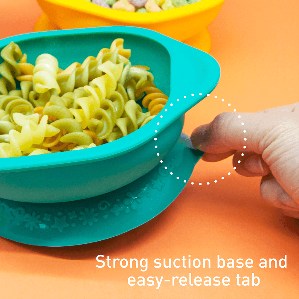 Marcus & Marcus-Toddler Silicone Mealtime Gift Set Lucas the Hippo- Blue-1910112150366588929