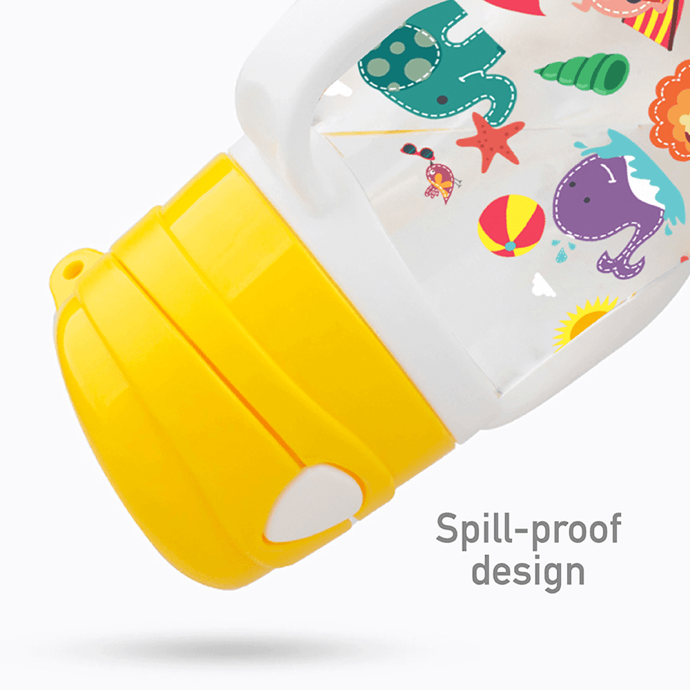 Marcus & Marcus-Tritan Straw Drink Bottle Lola the Giraffe-Yellow-1910112443561021443