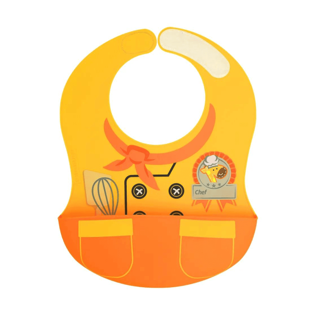 Marcus & Marcus -Wide Coverage Creative Toddler Bibs Lola Yellow-1910112150966374400