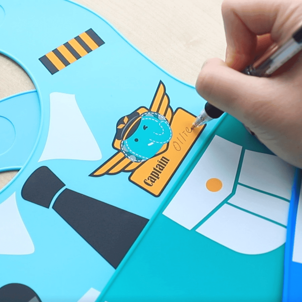 Marcus &amp; Marcus -Wide Coverage Creative Toddler Bibs Lola Yellow-1910112150966374401