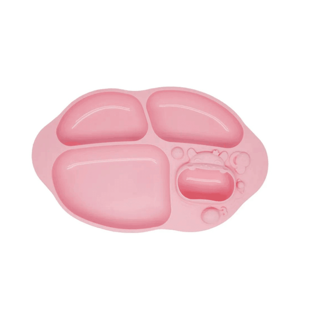 Marcus & Marcus -Yummy Dips Suction Divided Plate Willo the Whale-Purple-1910112115562254336