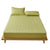 Anyhouz Mattress Cover Green Double Size Pure Cotton Soft Quilted Bed Sheet Anti-bacterial Protector Cover