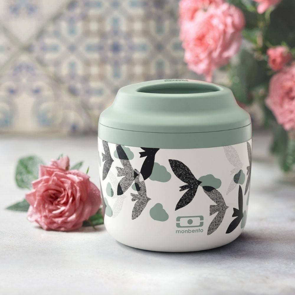 Monbento Element Graphic 550ML Thermos-Birds Birds-1954803050917007365