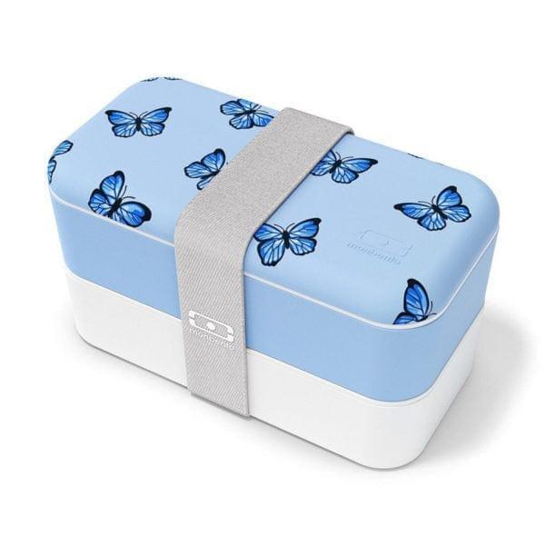 Monbento Original Graphic 1L Lunch Bento Box- Blue Butterfly Blue Butterfly-1954803040007622656