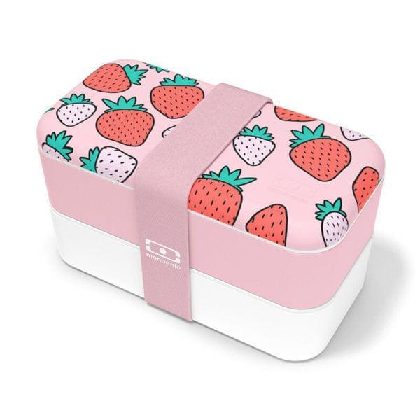 Monbento Original Graphic 1L Lunch Bento Box-Strawberry Strawberry-1910112145920626689