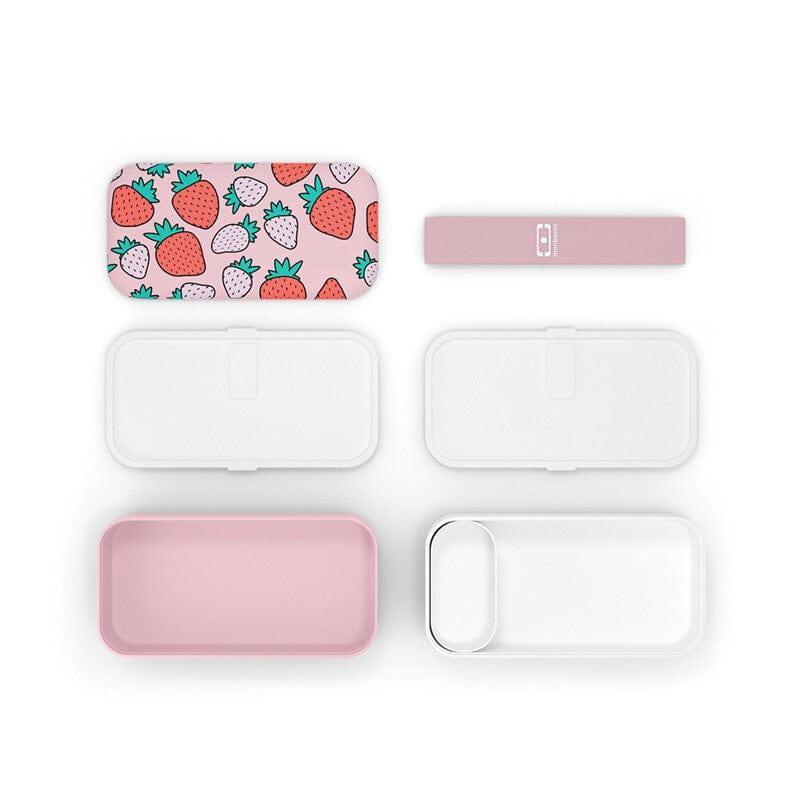 Monbento Original Graphic 1L Lunch Bento Box-Strawberry Strawberry-1910112145920626691