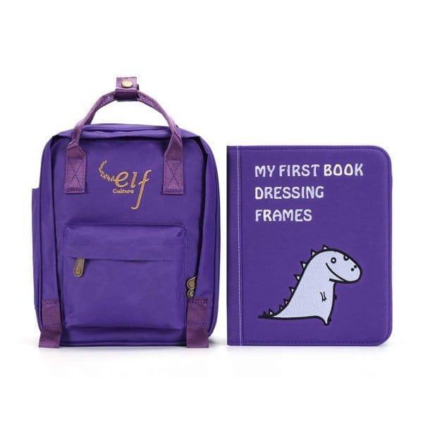 My First Book 2 | Busy Book | Dressing Frames Purple-1910112180305530889
