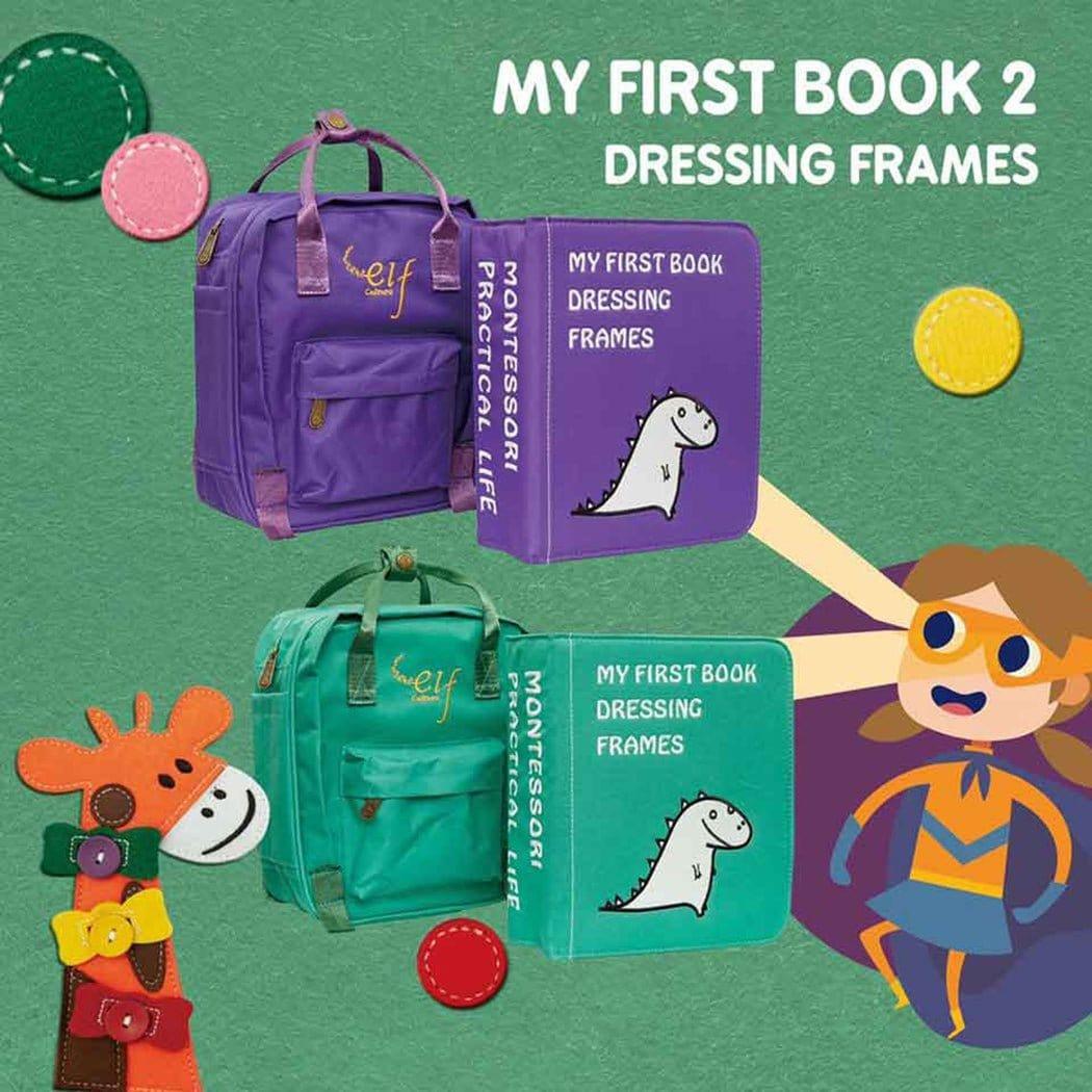 My First Book 2 | Busy Book | Dressing Frames Purple-1910112180305530880