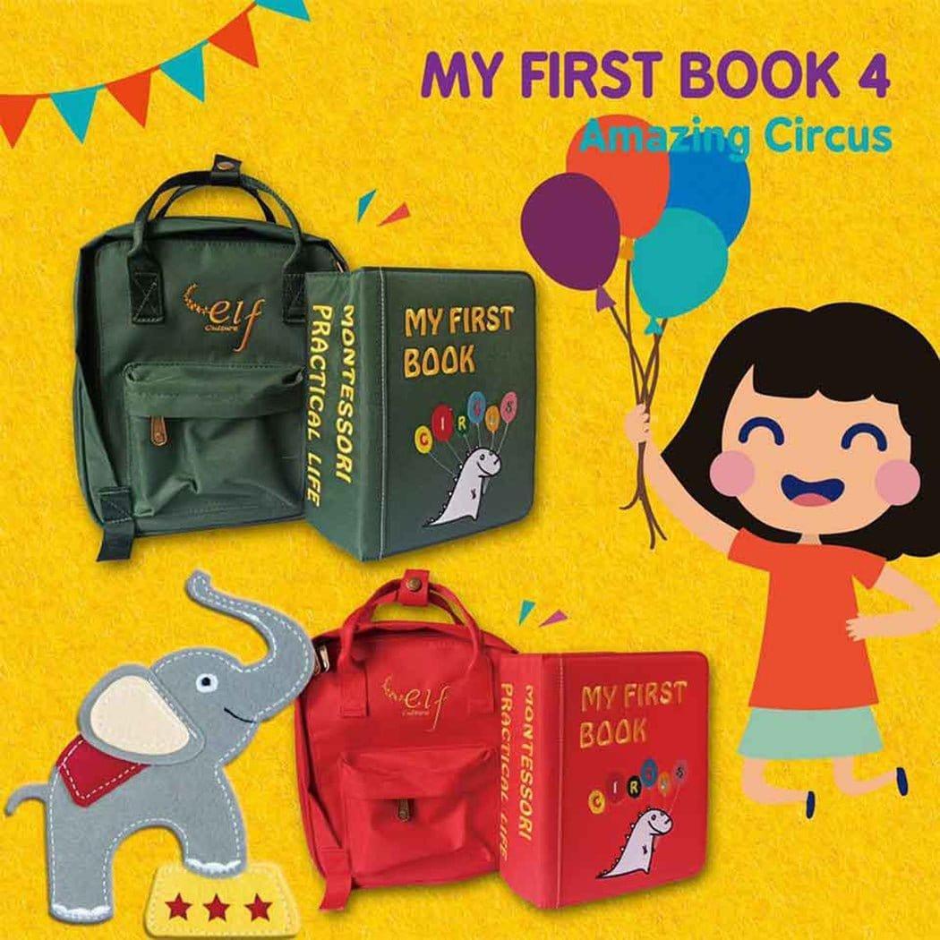 My First Book 4 | Circus | Busy Book Bright red-1954802351428734977