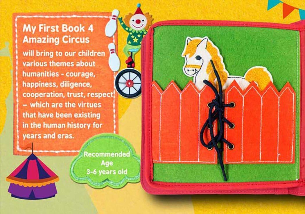 My First Book 4 | Circus | Busy Book Bright red-1954802351428734981