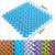 Anyhouz Splicing Mat Purple 25x25cm 1Pc DIY Non Slip Bathroom Mat Mesh Drainage Massage Floor Carpet