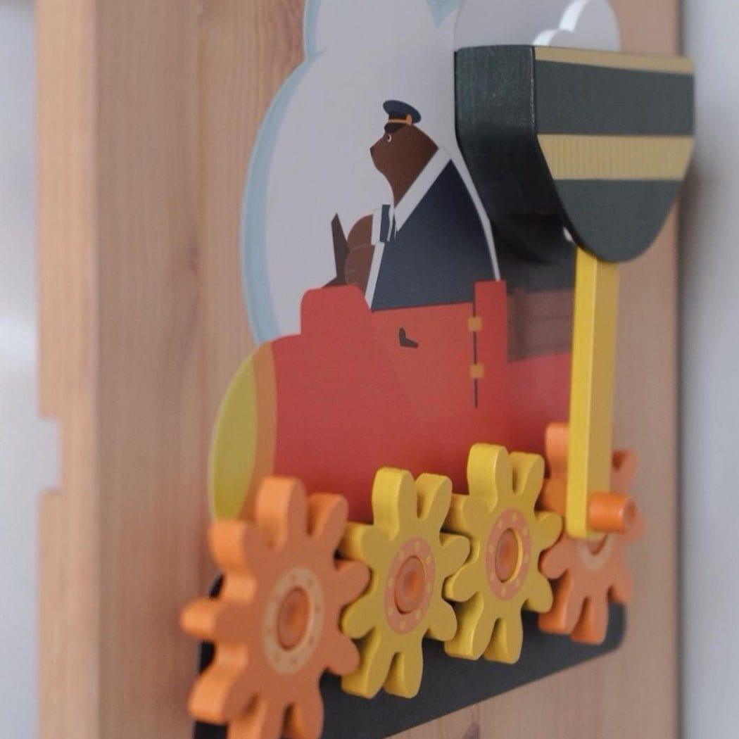 Oribel VertiPlay Wall Toy: Round & Round Goes Mr. Bear-1954803093828931587