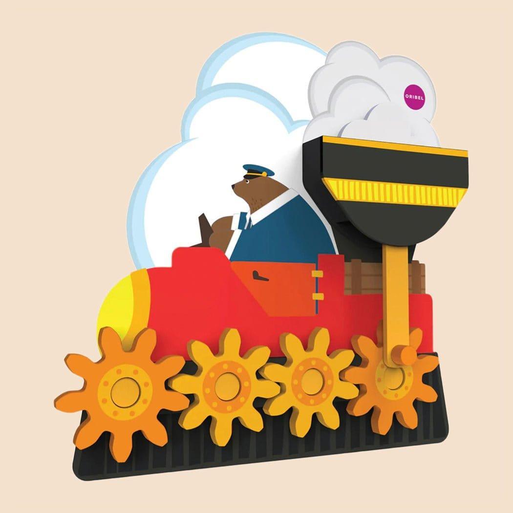 Oribel VertiPlay Wall Toy: Round & Round Goes Mr. Bear-1954803093828931590