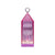 Anyhouz Luxury Lamp Acrylic Crystal Purple Lantern Home Decor USB Charging Table Accents for Bedroom Hotel Living Room