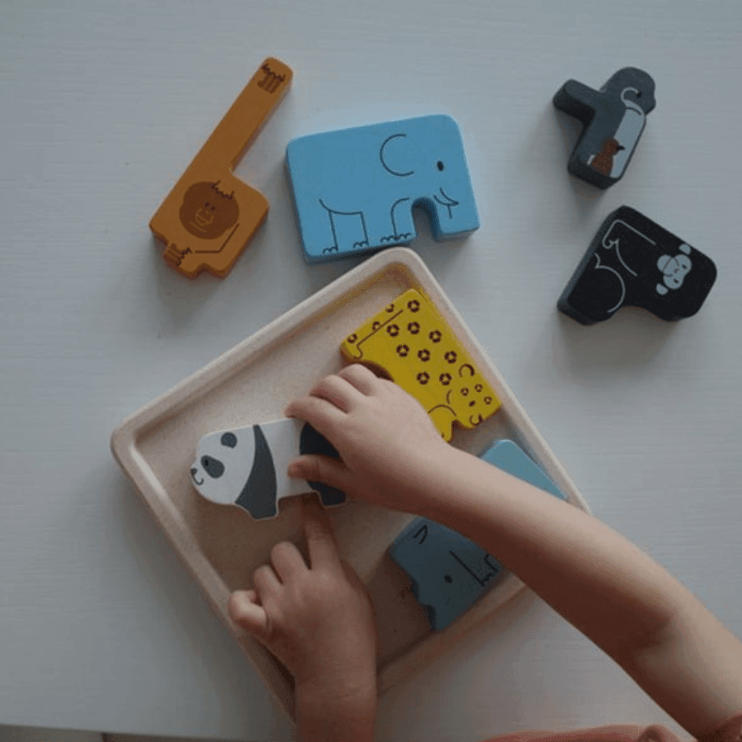 Plan Toys Animal Puzzle Game-1954803130822692868