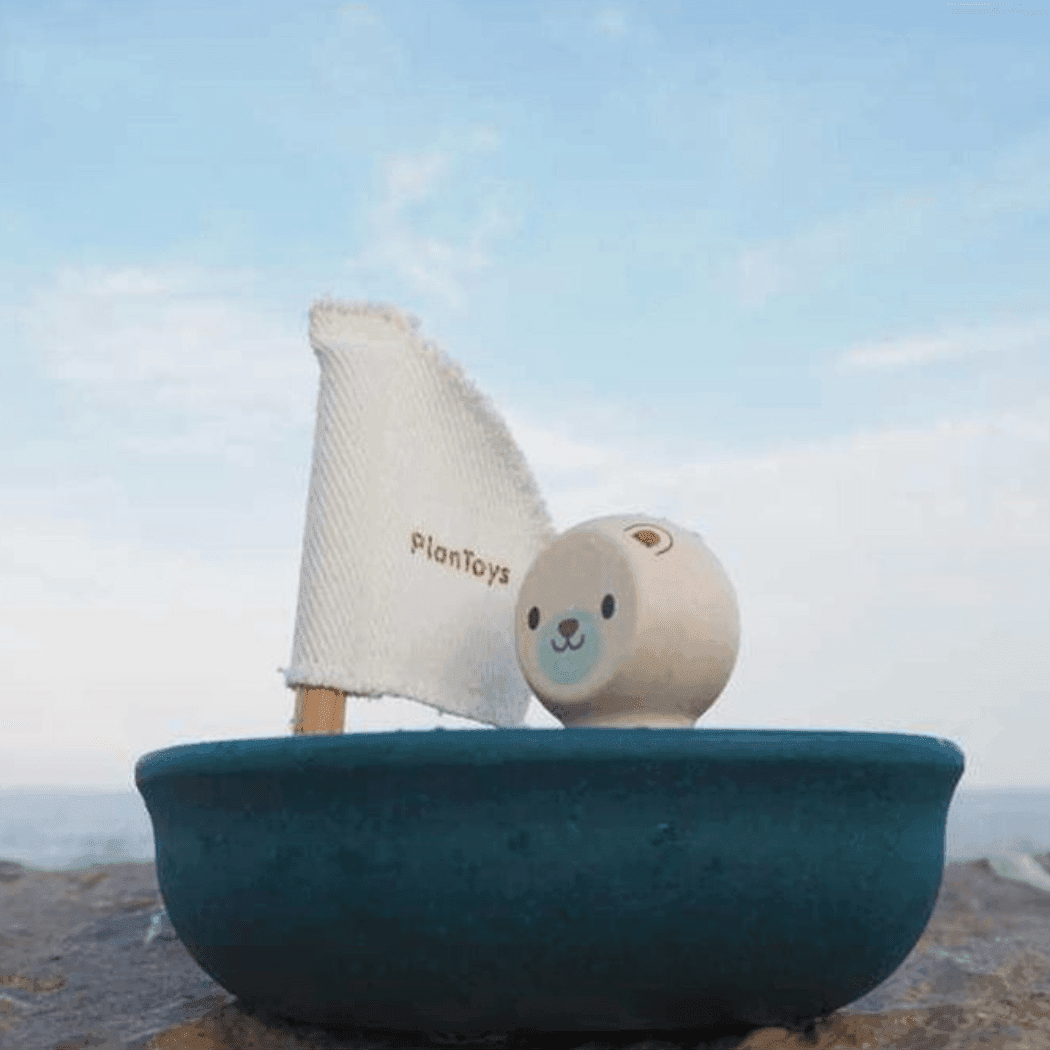 Plan Toys Sailing Boat - Polar Bear-1954803100179107844