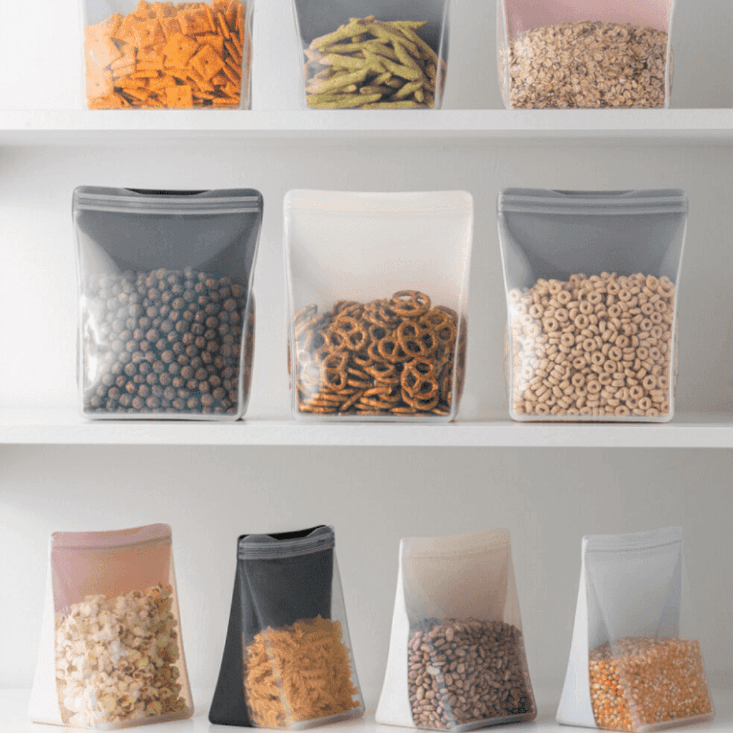 Porter Reusable Silicone Bag Stand Up 1l - Mint-1954803126871658497