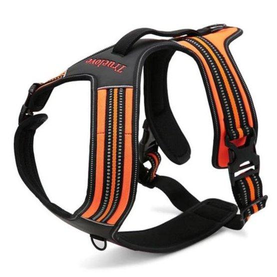True Love Heavy Duty Sports Dog Harness - Orange, XL-1831155625749516288