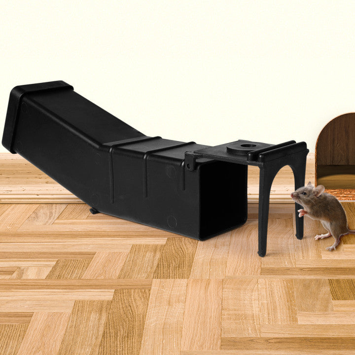 2x L Mouse Rat Trap Cage Catch Capture Black Large-1919892828020936710