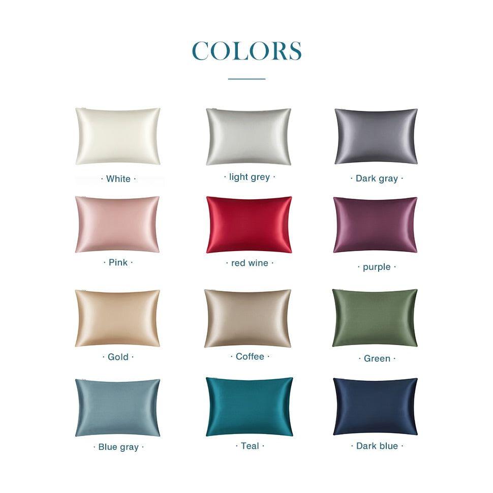 Anyhouz Pillowcase 51x66cm Coffee Natural Mulberry Silk For Comfortable And Relaxing Home Bed