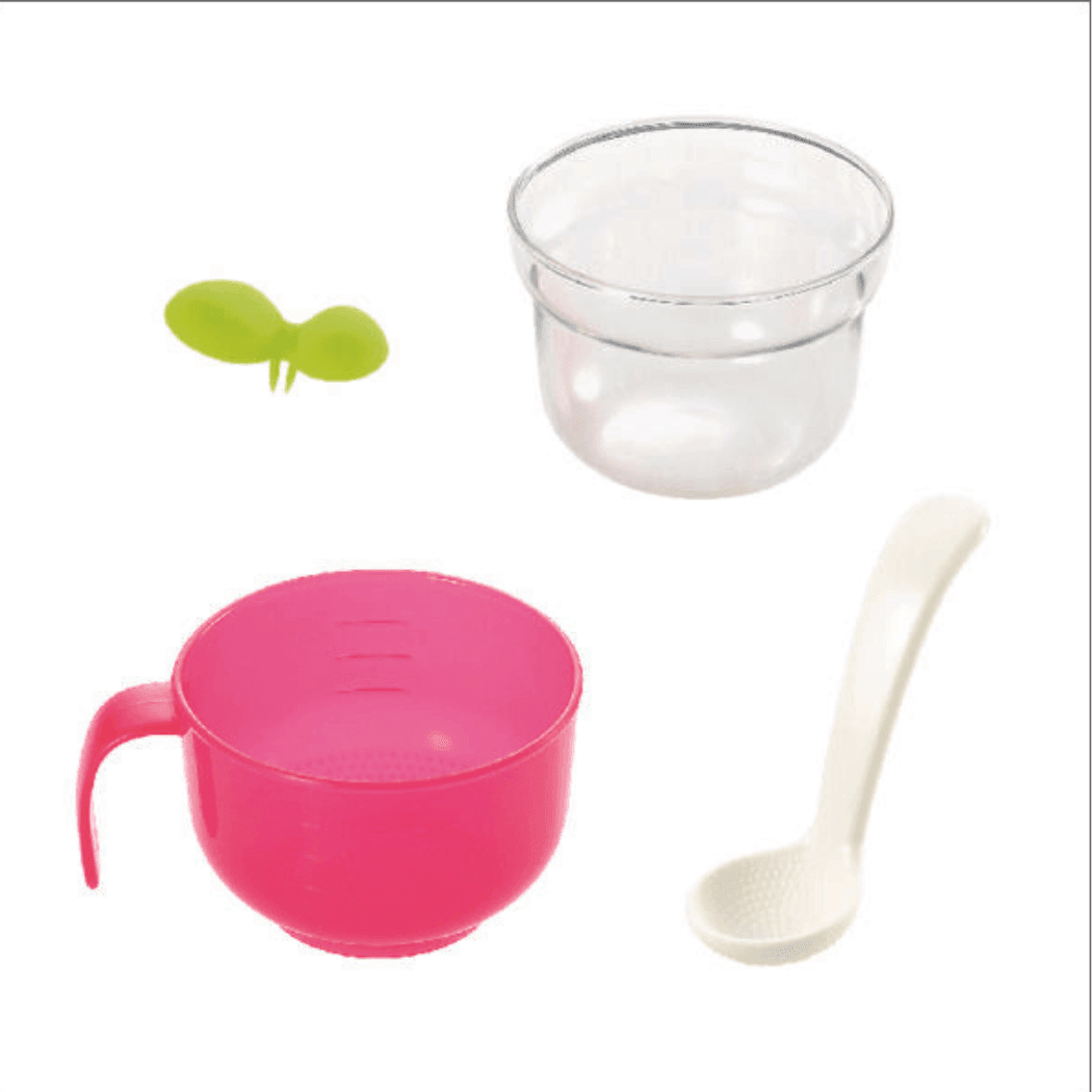 Richell Porridge Maker E, For Use with Rice Cookers Pink-1954803040179589124