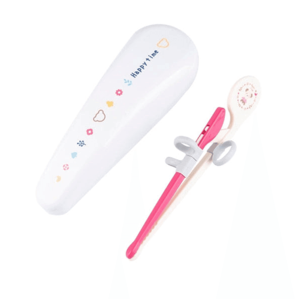 Richell Richell Training Chopsticks with Case Pink-1910112436892078080