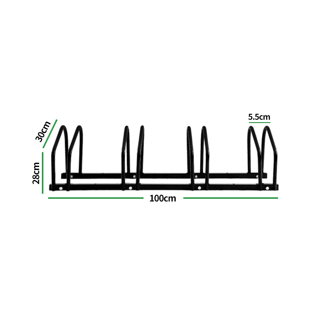 4 Bikes Stand Bicycle Bike Rack Floor-1910112516529328129