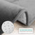 Anyhouz Bath Mat Black Non-Slip Rug Set Bathroom Absorbent Washable Carpet Toilet  Accessories