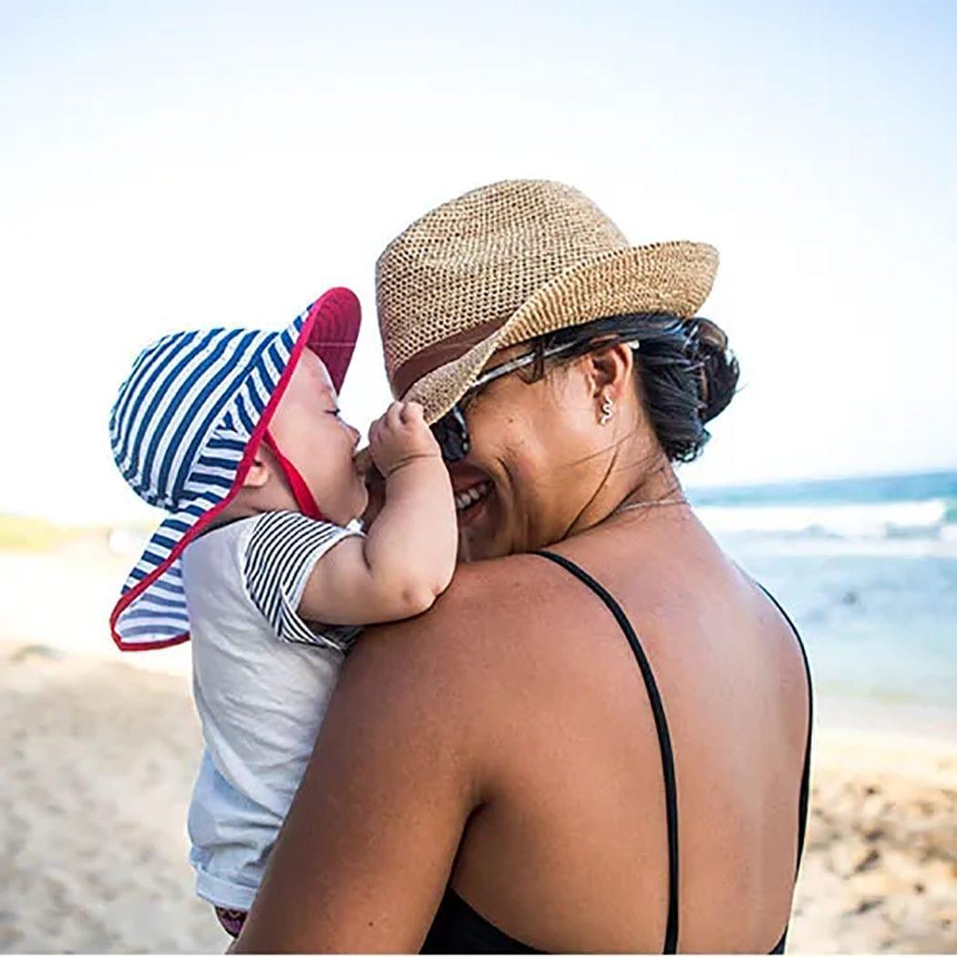 Sunday Afternoon Infant Sun Sprout Hat UPF50+ | Vivid Magenta Baby (6-12mth)-1954803057086828546