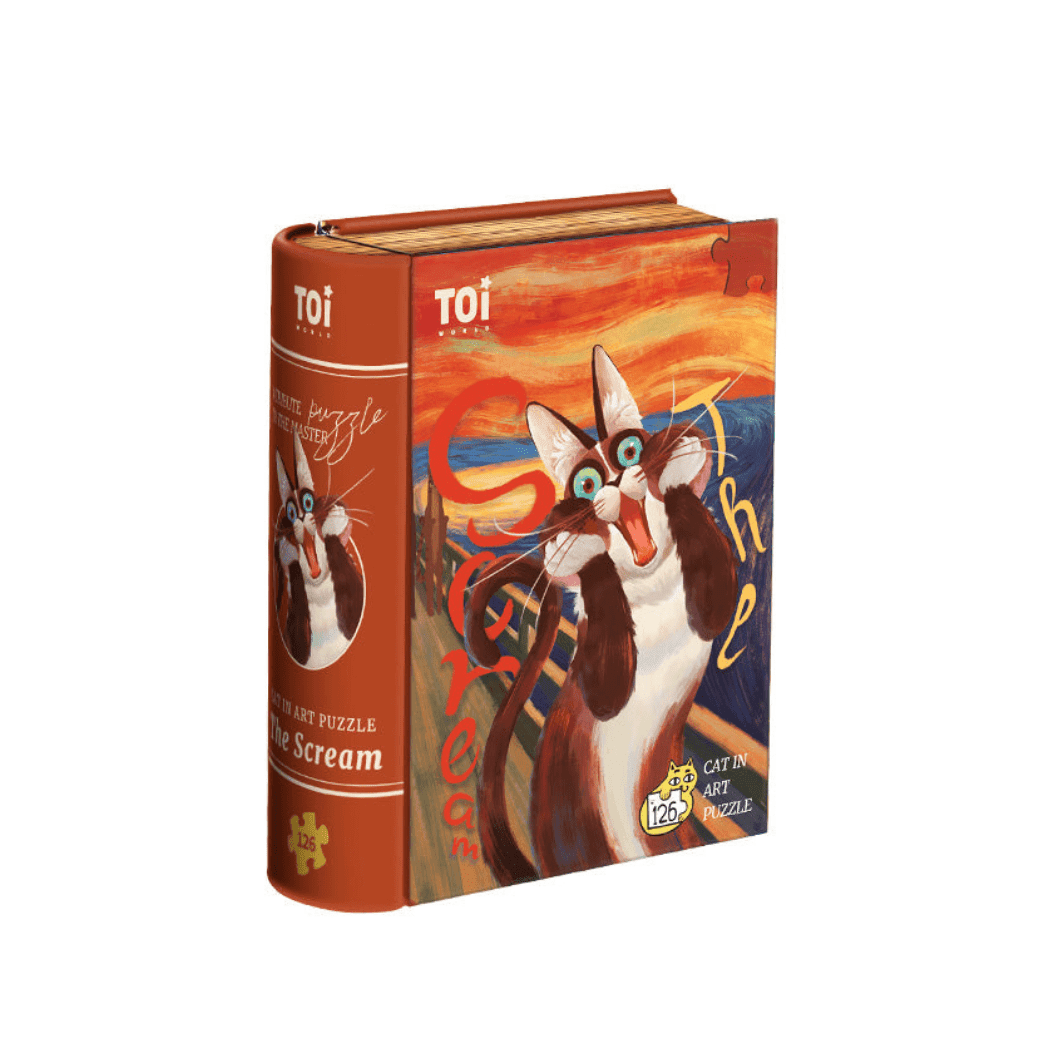 TOI Cat in Art Puzzle - The Scream-1954803098526552064