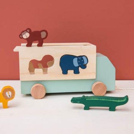 Trixie Wooden Animal Truck-1954803125961494529