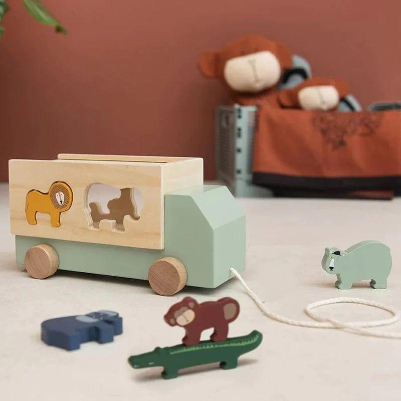 Trixie Wooden Animal Truck-1954803125961494532