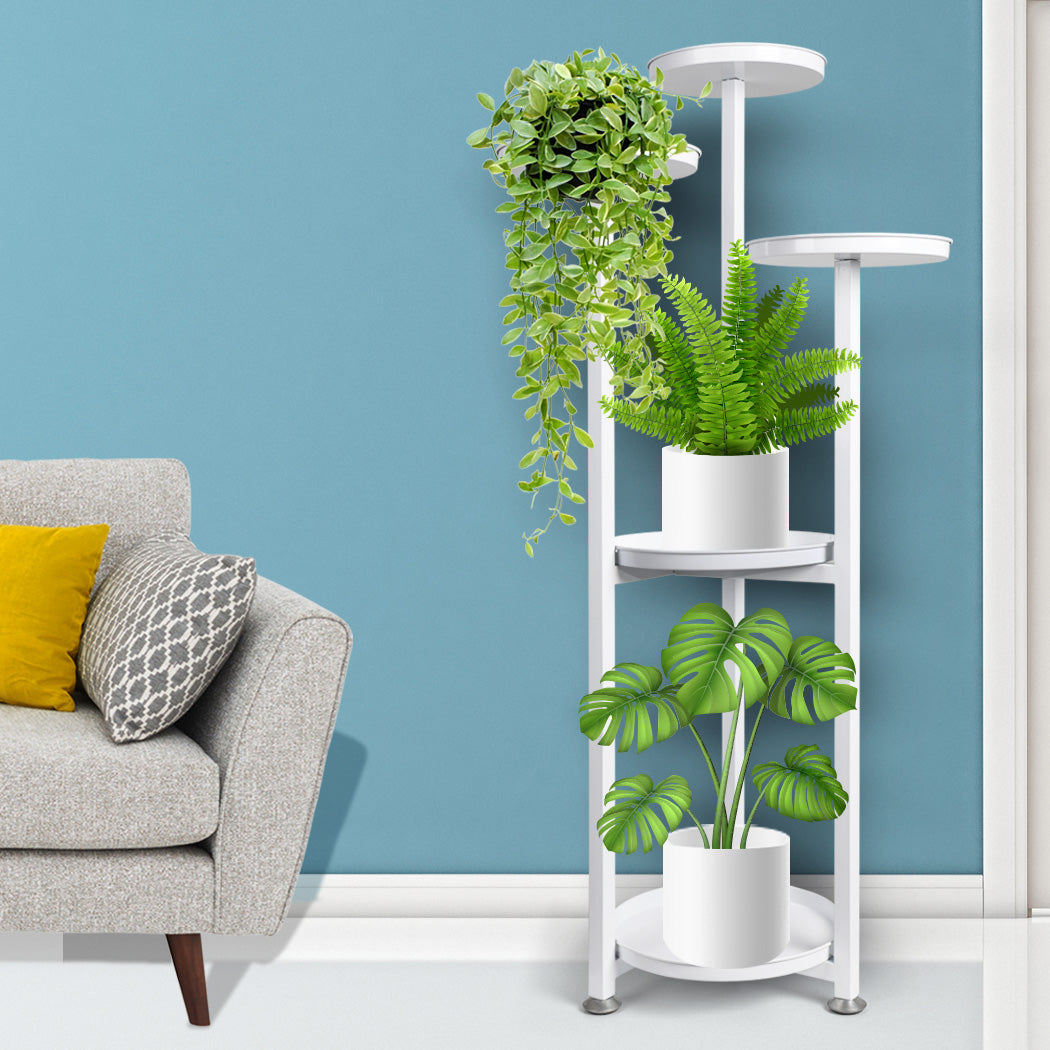 Levede Plant Stand Outdoor Indoor Flower White Large-1919892859163643911