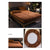 Anyhouz Mattress Cover Coffee 90x200cm Crystal Velvet Thicken Quilted Warm Soft Plush Bed Sheet