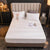 Anyhouz Mattress Cover Offwhite 100x200cm Crystal Velvet Thicken Quilted Warm Soft Plush Bed Sheet