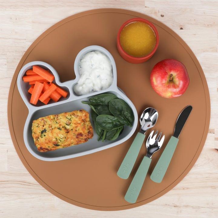 We Might Be Tiny Round Placie? Silicone Placemat Grey-1954803140293431296