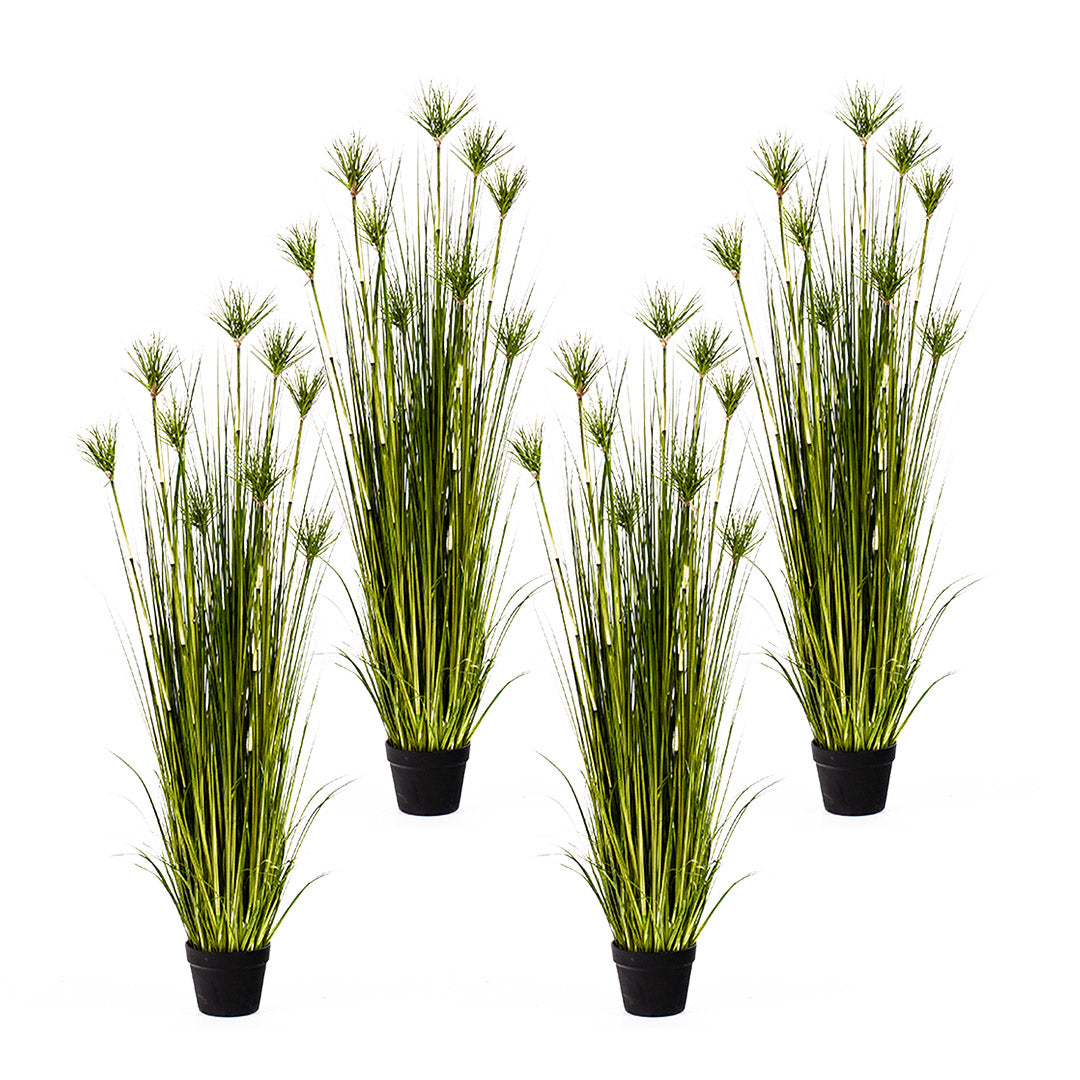 Soga 4 X 150cm Green Artificial Indoor Potted Papyrus Plant Tree Fake Simulation Decorative
