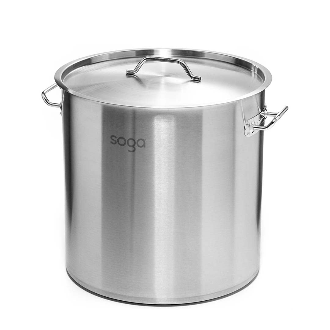 Soga Stock Pot 25 L Top Grade Thick Stainless Steel Stockpot 18/10