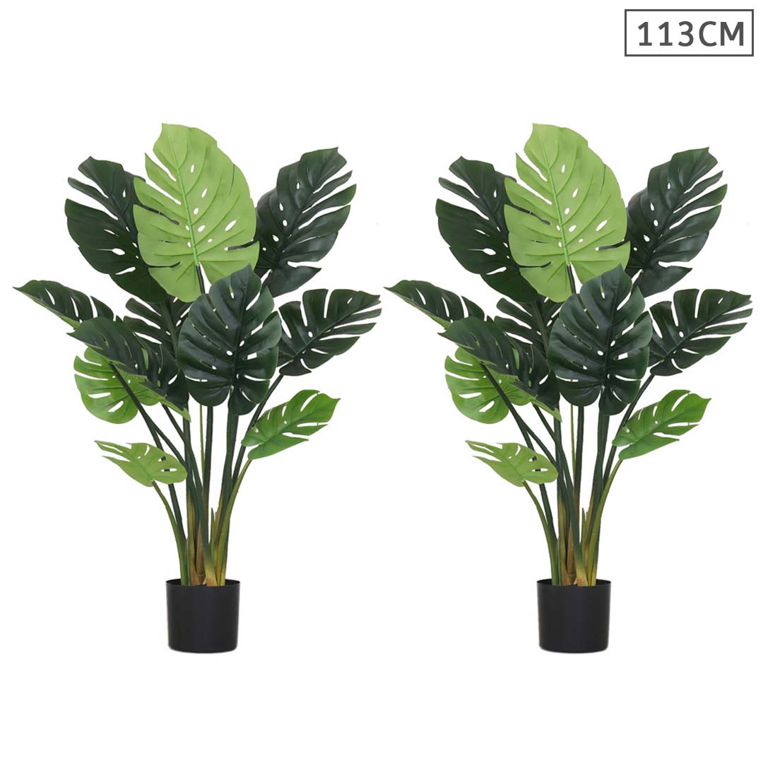 Soga 2 X 113cm Artificial Indoor Potted Turtle Back Fake Decoration Tree Flower Pot Plant