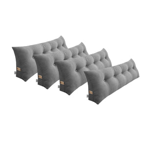 Soga 4 X 150cm Silver Triangular Wedge Bed Pillow Headboard Backrest Bedside Tatami Cushion Home Decor