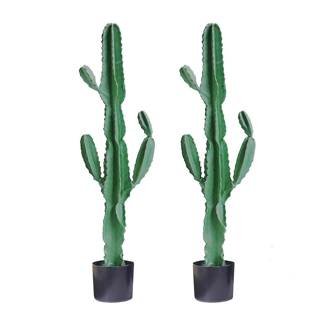 Soga 2 X 120cm Green Artificial Indoor Cactus Tree Fake Plant Simulation Decorative 6 Heads