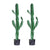 Soga 2 X 120cm Green Artificial Indoor Cactus Tree Fake Plant Simulation Decorative 6 Heads