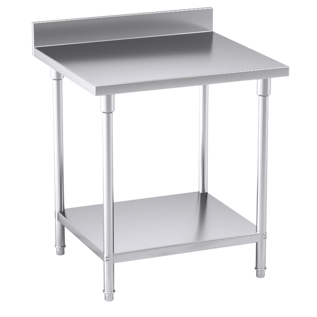 Soga Commercial Catering Kitchen Stainless Steel Prep Work Bench Table With Back Splash 80*70*85cm