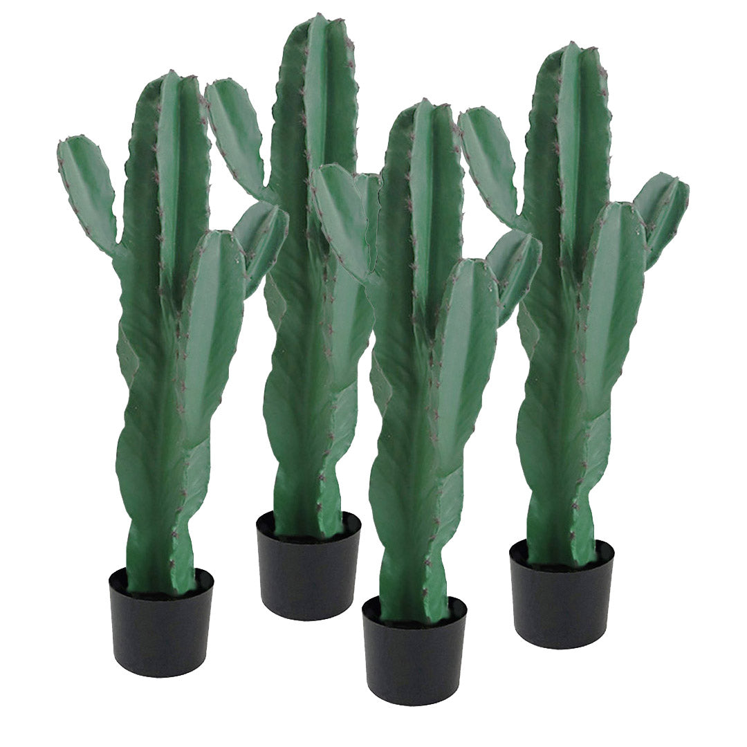 Soga 4 X 70cm Green Artificial Indoor Cactus Tree Fake Plant Simulation Decorative 5 Heads